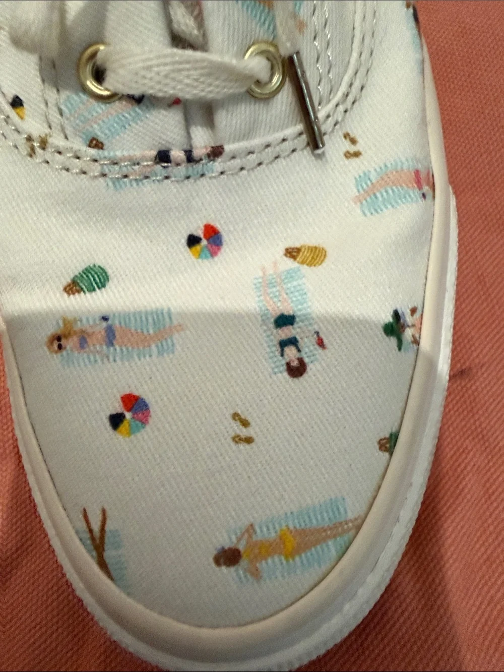 Keds white canvas